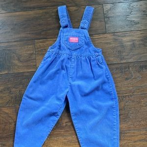 The cutest vintage Oshkosh corduroy overalls. 4T